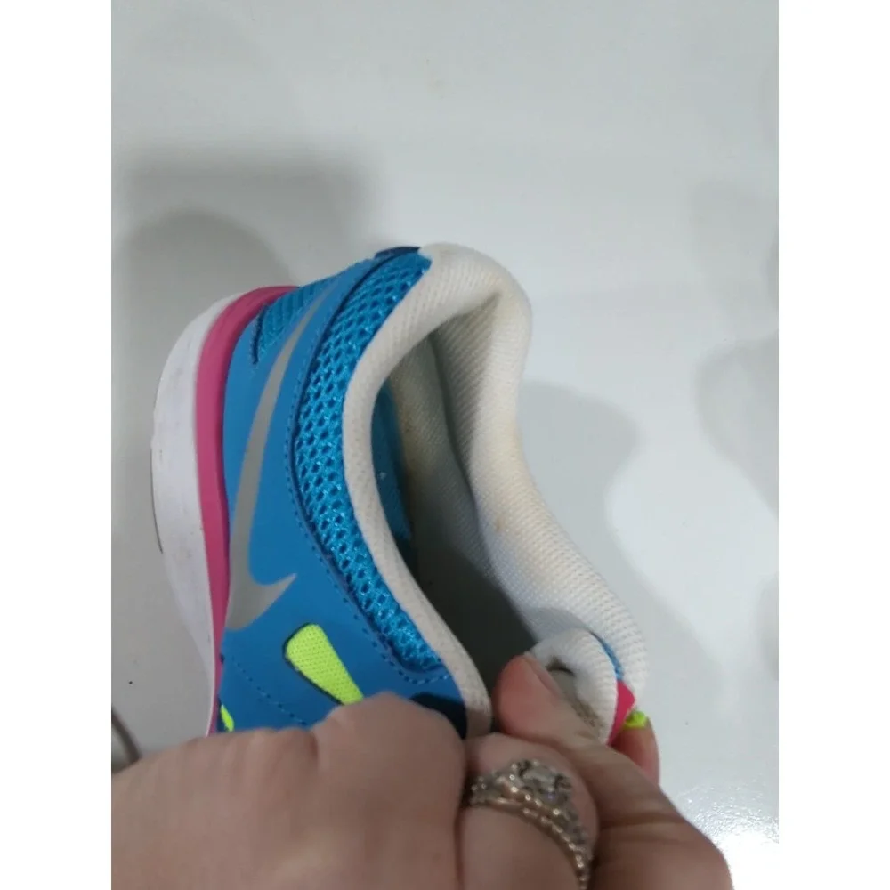 Nike Revolution 2 Youth Running Shoes Blue Pink Green 599763-401 Size 6Y